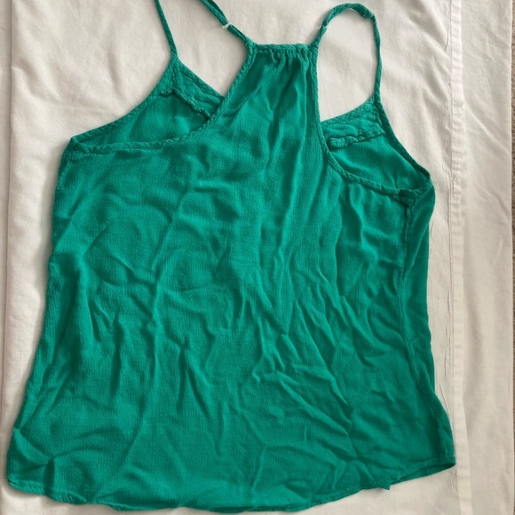 Vintage Y2K Wet Seal Babydoll Tank Top Size Large Green - Picture 2 of 3